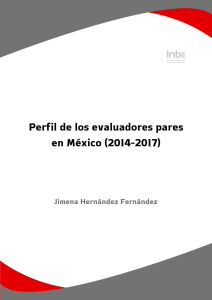 Perfil de los evaluadores pares en México (2014-2017)