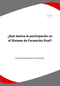 ¿Qué motiva la participación en el Sistema de Formación Dual?