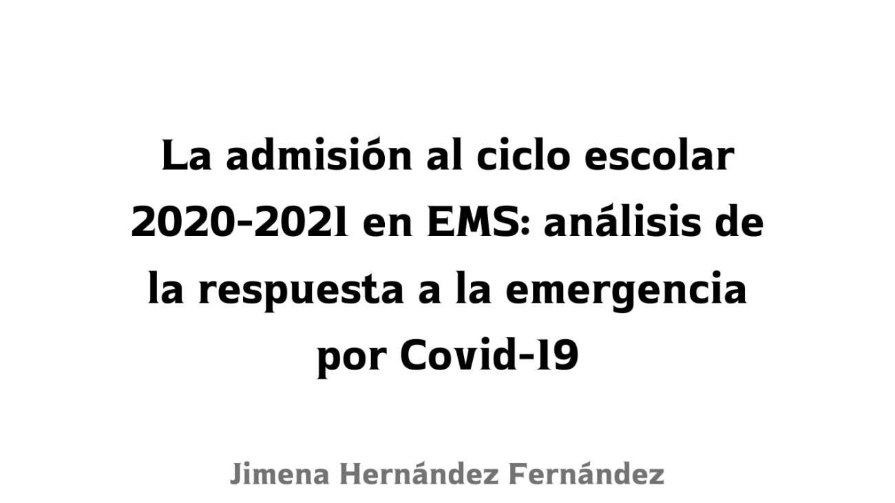 La admision al ciclo escolar