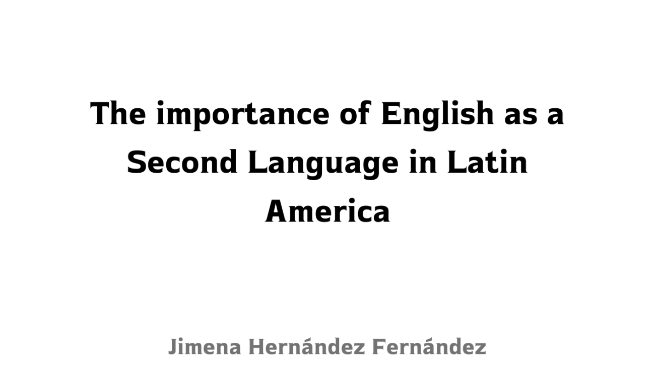 the importance of english